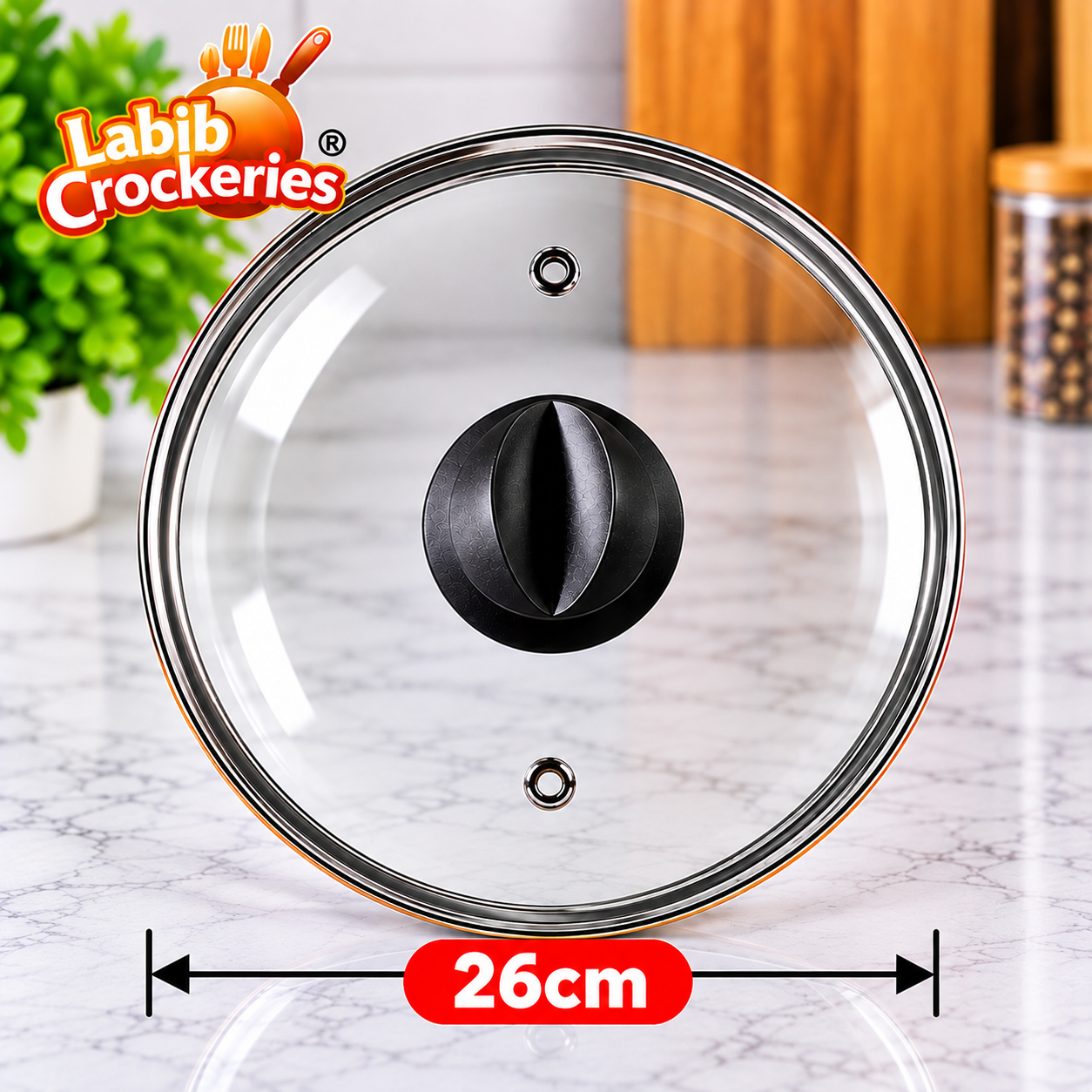 26cm Glass Lid